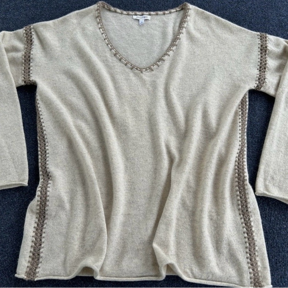 Johnny Was Boho Stitch Detail Sweater – Size Large